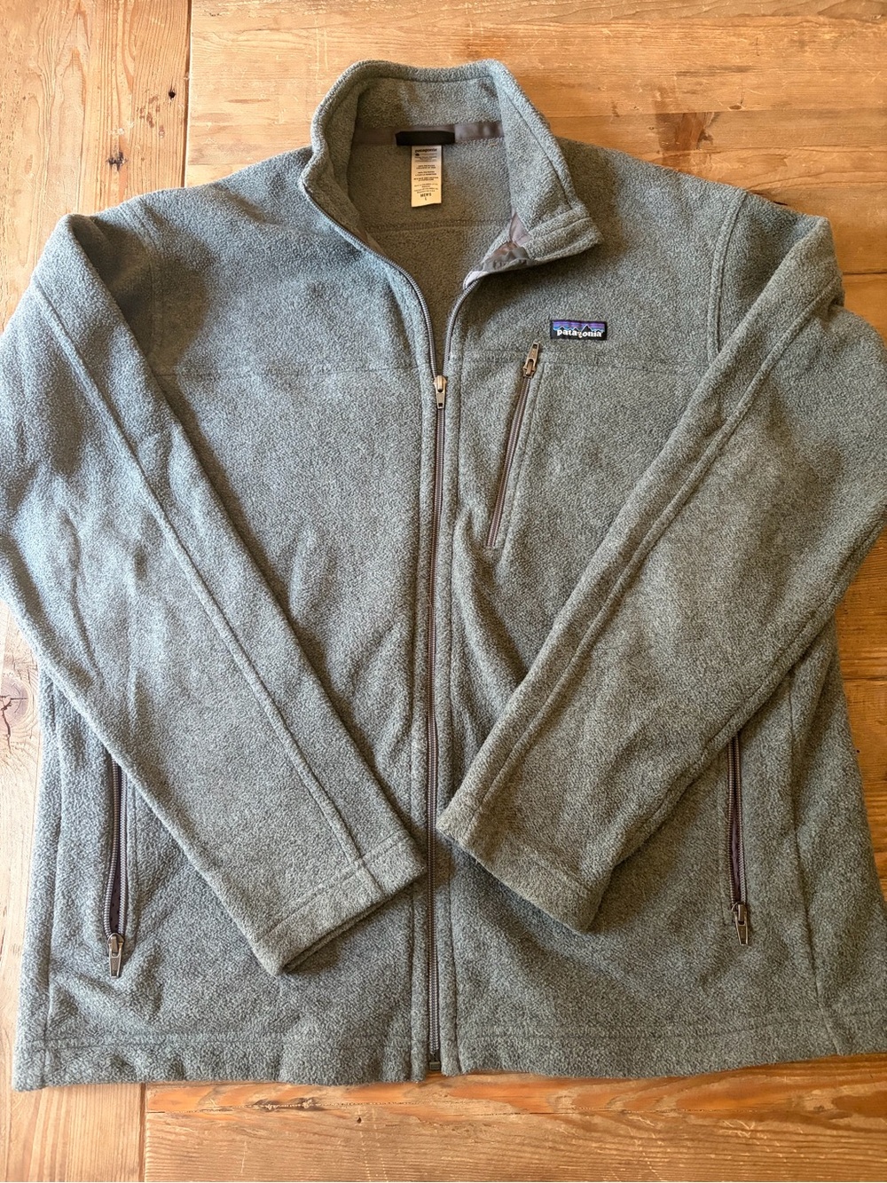 Patagonia Men’s Full-Zip Fleece Jacket - Heather Gray